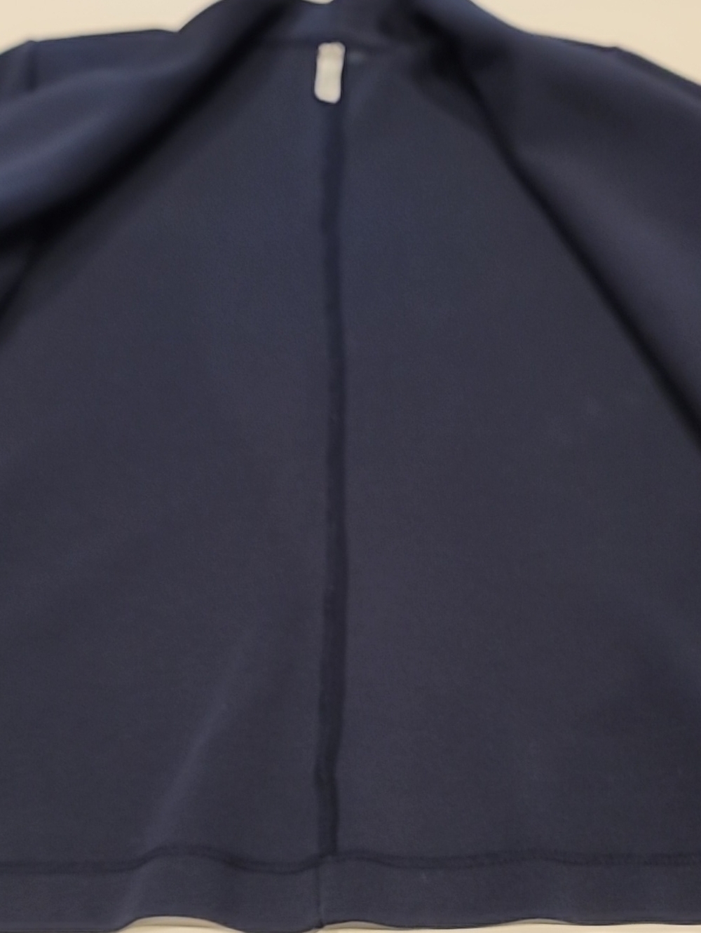 NY Collection Navy Open Front Drape Neck Jacket 1X - Picture 9 of 13